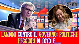 Landini Contro il Governo ‘Politiche Peggiori di Totò e la Fontana di Trevi [upl. by Leirum]