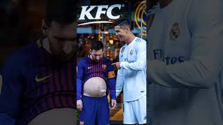 Messi and Cristiano Ronaldo funny moment Ai Video messi ronaldo trending shorts challenges [upl. by Aitnuahs]