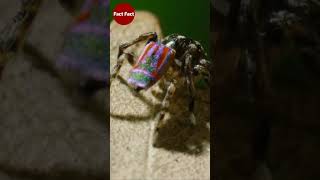 Dancing Peacock Spider or Sparklemuffin Fact  Fact In Hindi  Fact Fact [upl. by Yblehs620]