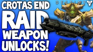 Destiny Crotas End Raid Weapon Unlocks  Rewards  Stats amp Mods  The Dark Below [upl. by Falconer]