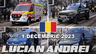 Autospeciale Parada 1 Decembrie 2023 Iasi [upl. by Illac]