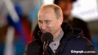 Vladimir Putin celebrates return to Russian presidency [upl. by Joelie]