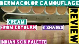 Dermacolor Camouflage Creme Review amp Swatches Foundation or Concealer For Indian Skin [upl. by Ynnhoj]