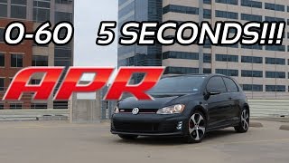 MK7 APR STAGE 1 GTI Launch Control is insane [upl. by Nalliuq993]