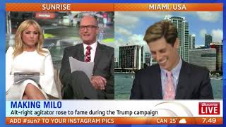 Milo Yiannopoulos takes on Kochie and Monique  Sunrise [upl. by Reinaldos]