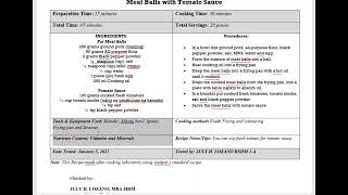 HOW TO MAKE STANDARDIZED RECIPE II MAISTRONG P [upl. by Alrahc]