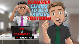 Scammer Claims to Be a YouTuber Epic Scammer vs Scambaiter Reaction  Scammer Payback [upl. by Ylle]