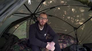 TF Gear Hardcore Brolly System  Carpology Review October 2018 [upl. by Eelrefinnej]