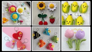 Amigurumi Keychain Crochet Keychain for Beginners Colorful Crochet Keychain Ideas [upl. by Aihsercal]