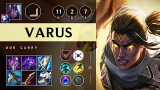 Varus ADC vs Caitlyn Dominating  KR Grandmaster Patch 1421 [upl. by Baudelaire829]