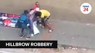 WATCH  Hillbrow robbery footage goes viral leads to arrest of 3 men [upl. by Palmira452]