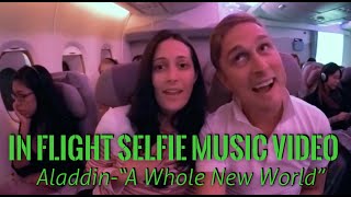 Passengers sing Disneys A Whole New World from Aladdin on a plane [upl. by Monti577]