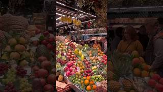 la Boqueria MarketLots of smells tastes and touristsBarcelona laboqueria [upl. by Audy]