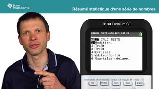 Résumé statistique d’une série de nombres sur la TI83 Premium CE [upl. by Firestone12]