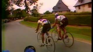 Johan van der Velde die etappe 6 wint in 1986 Évreux  VillerssurMer [upl. by Brownley]