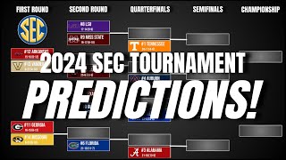 2024 SEC College Basketball Tournament Predictions [upl. by Brost]