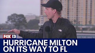 Live in Florida bracing for Hurricane Milton [upl. by Ashly788]