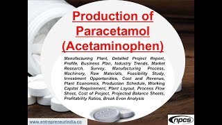 Production of Paracetamol  Acetaminophen [upl. by Gilford]