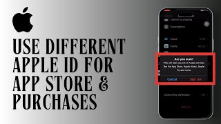 How to Use a Different Apple ID for App Store amp Purchases on iPhone or iPad [upl. by Fridell827]