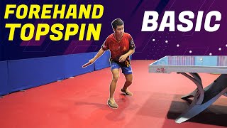 Basic Forehand Topspin  Table Tennis Tutorial  Table Tennis Review 4k [upl. by Yroggerg]