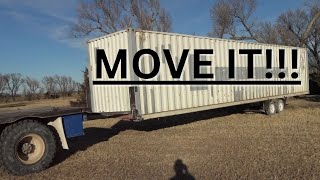 MOVE IT Moving a shipping container 84 miles ONE WAY across KANSAS [upl. by Feldstein]