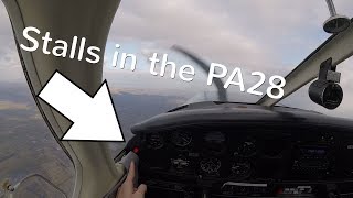 UK PPL  Slow Flight  Stalls  PA28 [upl. by Fiden]