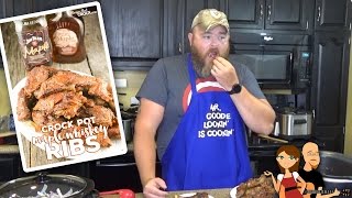 Easy Crock Pot Ribs  Maple Whiskey Cookin Cris Dishes [upl. by Mclaughlin]