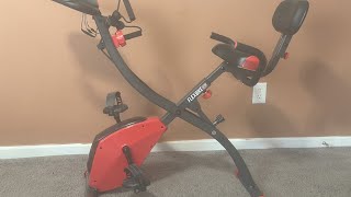 This Echelon Flex Express Folding Exercise Bike has a nice wide seat and great if youre tall [upl. by Bisset]