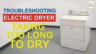 Electric Dryer NOT Drying or Taking Too Long  TOP 7 Reasons amp Fixes [upl. by Sonitnatsnoc]