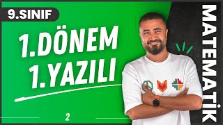 9Sınıf Matematik 1Dönem 1Yazılıya Hazırlık [upl. by Atiuqrahs497]