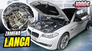 DA LI JE UPALIO BMW POSLE VELIKOG SERVISA I ZAMENE LANCA  delovi 1000e [upl. by Ueihtam]