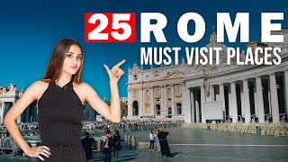 Best 25 places to visit in ROME 2024  things to do ROME Italy  2024 Rome Travel Guide [upl. by Kary]