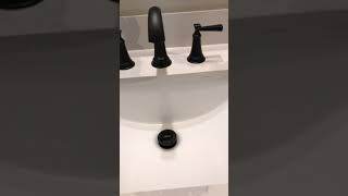 American Standard Rumson 8 in Widespread 2Handle Bathroom Faucet in Matte Black [upl. by Janine563]