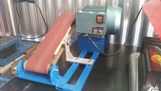 levigatrice a nastro fai da te homemade belt sander [upl. by Elehcar]