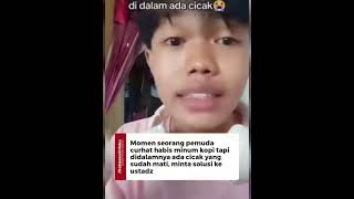 kopi kemasukan cicak shortsvideo [upl. by Lenra330]