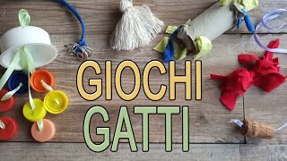 🐈😸6 giochi fai da te facili per i vostri gatti RICICLO CREATIVO  Arte Green [upl. by Annodas]