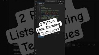 2 Python Lists Iterating Techniques python programming coding [upl. by Callas892]