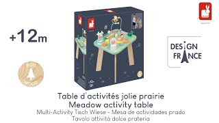 Janod  Table Dactivités Jolie Prairie [upl. by Ylurt]