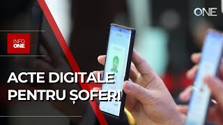 INFO ONE  ȘOFERII POT DEJA PREZENTA POLIȚIȘTILOR PERMISUL DE CONDUCERE ÎN FORMAT DIGITAL [upl. by Aspa]