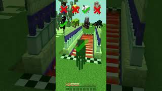 Laser Trap vs Avoiding Mobs meme shorts minecraft [upl. by Nalloh]