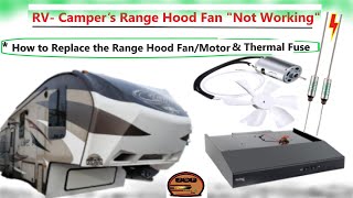 How to Fix a Camper Range Hood Fan – Quick amp Easy DIY Repair [upl. by Koeppel286]