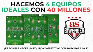 ✅ HACEMOS 4 EQUIPOS COMPETITIVOS CON 40 MILLONES  📋 BIWENGER 2425 [upl. by Sarkaria294]