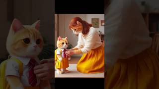 The Cat Was Bullied At School cat 😞😭 animation [upl. by Ellehsad]