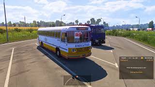 ETS2 GAMEPLAY 47 LONG JOURNEY HIGH SPEED BUS JOURNEY KEFLAVIK TO FIER PART8 [upl. by Aleahpar]