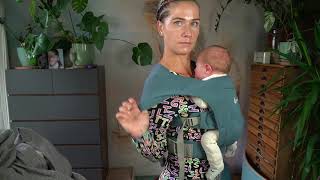 Ergobaby Embrace with a Newborn  tutorial [upl. by Kerekes594]