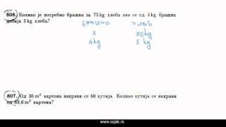 Пропорције  додатно предавање  решени задаци [upl. by Shaner]