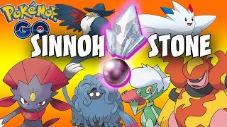 SINNOH STONE IN POKEMON GO WHAT TO EVOLVE FIRST WITH THE SINNOH STONE [upl. by Kurys]