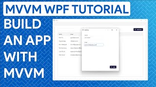 WPF MVVM Tutorial Build An App with Data Binding and Commands [upl. by Segalman]