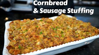 The Perfect Cornbread amp Sausage Stuffing Recipe [upl. by Garek]