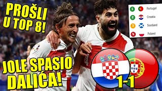 🔴HRVATSKA 11 PORTUGAL  ZASLUŽENO JEDVA PROŠLI LAGANU GRUPU 🔴 [upl. by Annavoj]